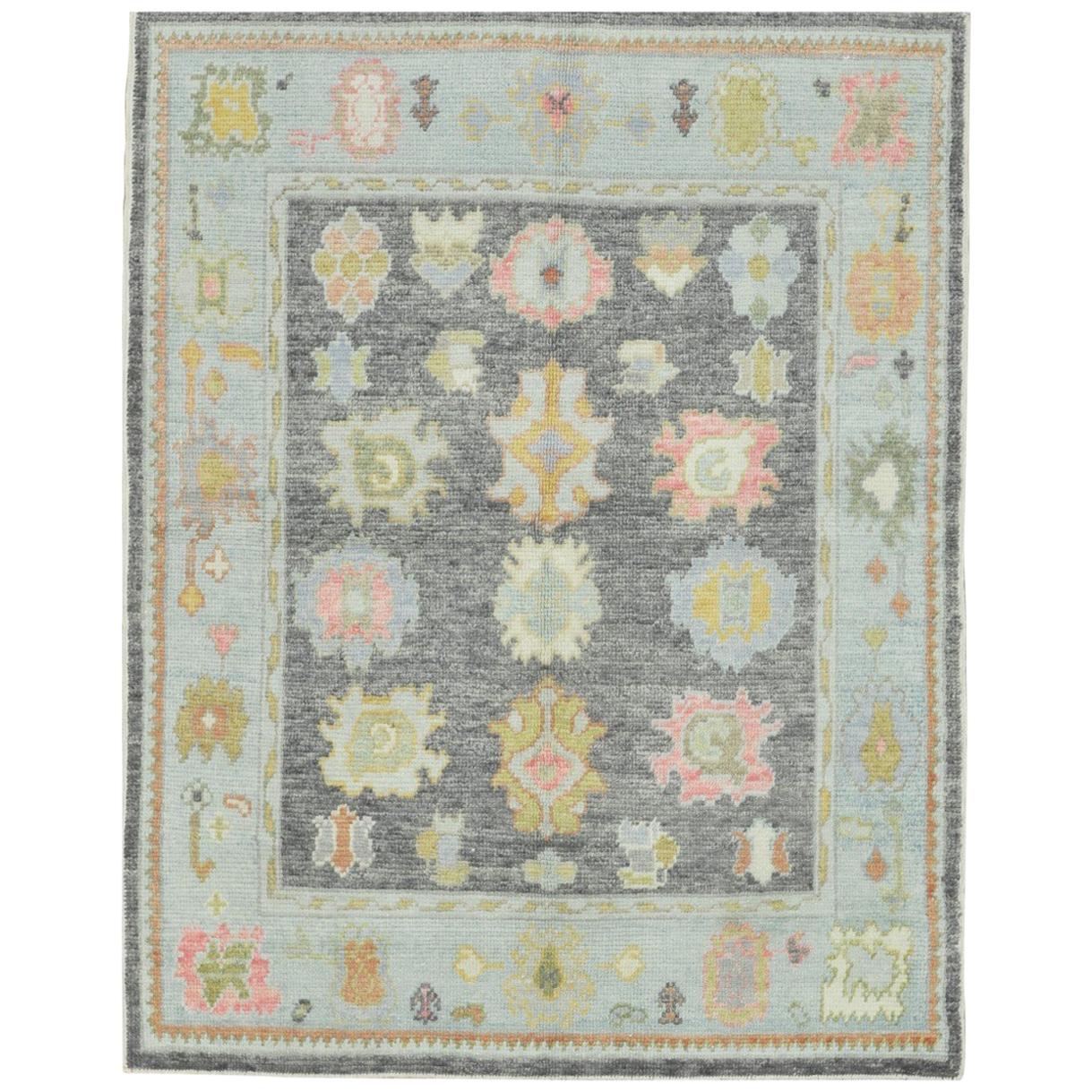 New Small Turkish Oushak Rug