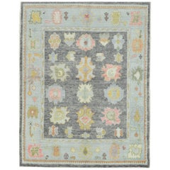 New Small Turkish Oushak Rug