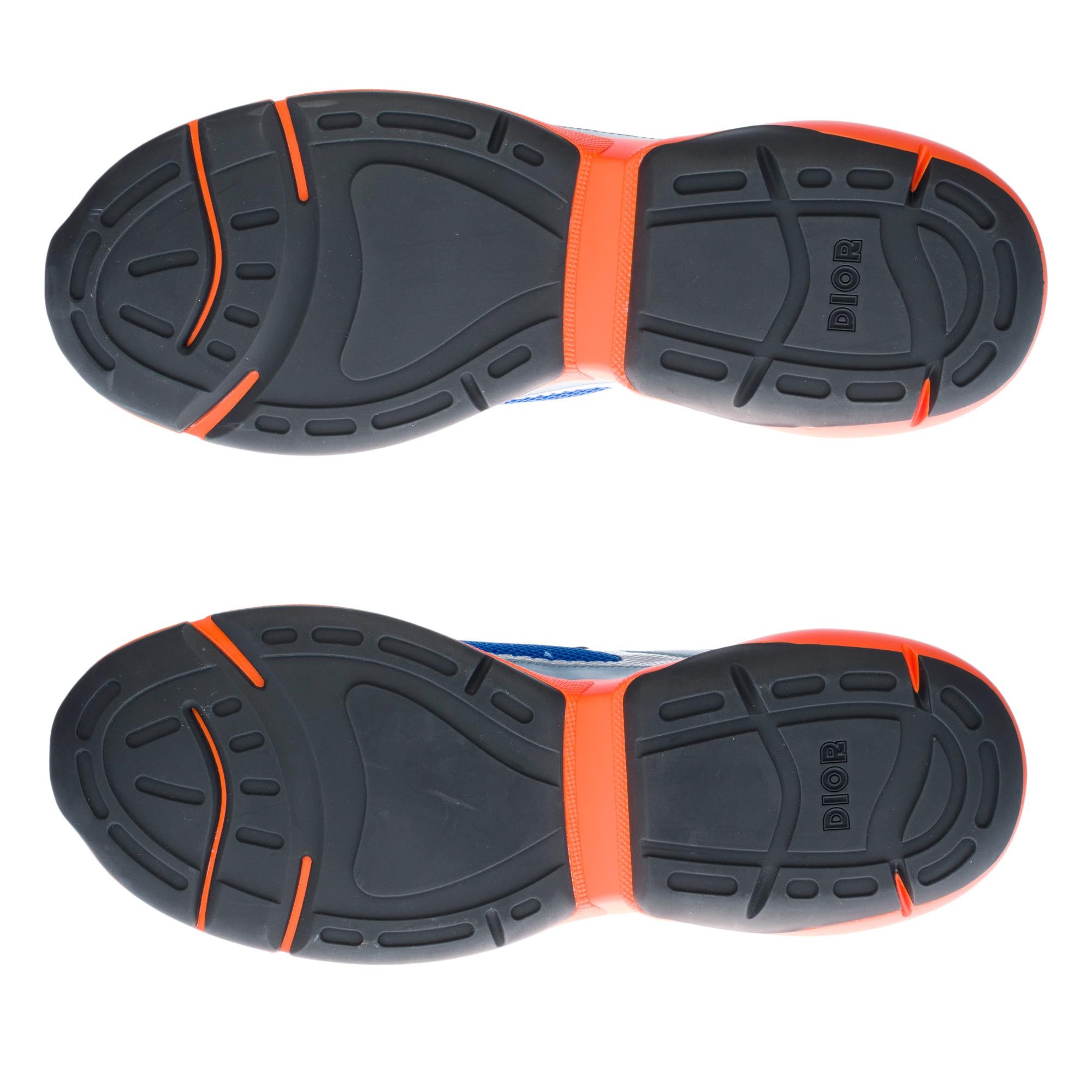 Baskets Dior B24 Sorayama Kim Jones en bleu, orange et vert en vente 4
