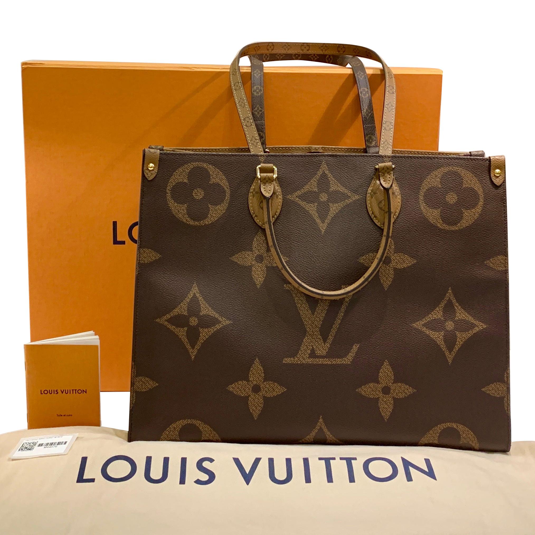 New Sold Out Louis Vuitton ONTHEGO Monogram Giant Canvas Tote Bag ...