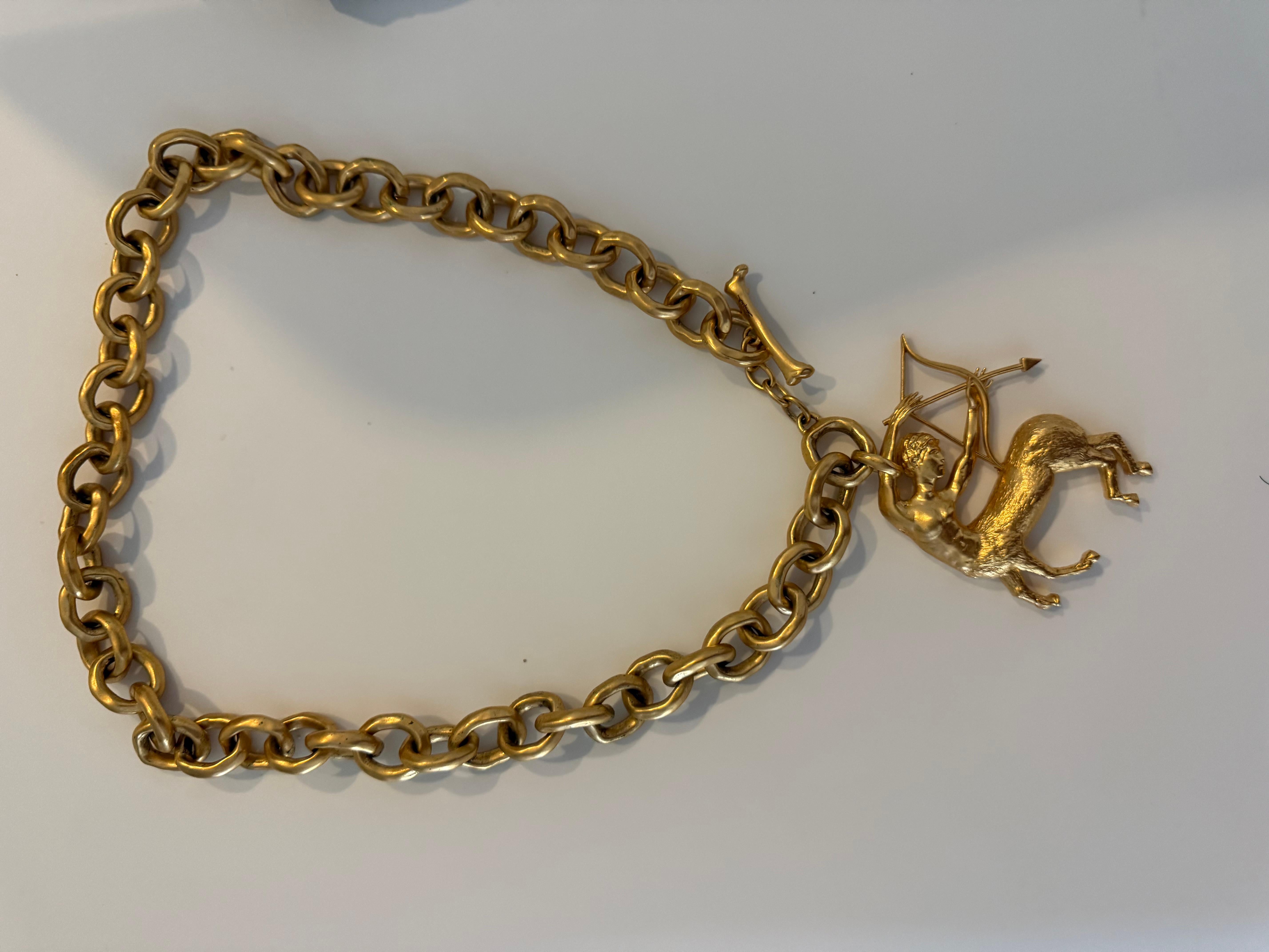New Sold Out Sagittarius Zodiac Zodiac Chain Necklace Archer en vente 2