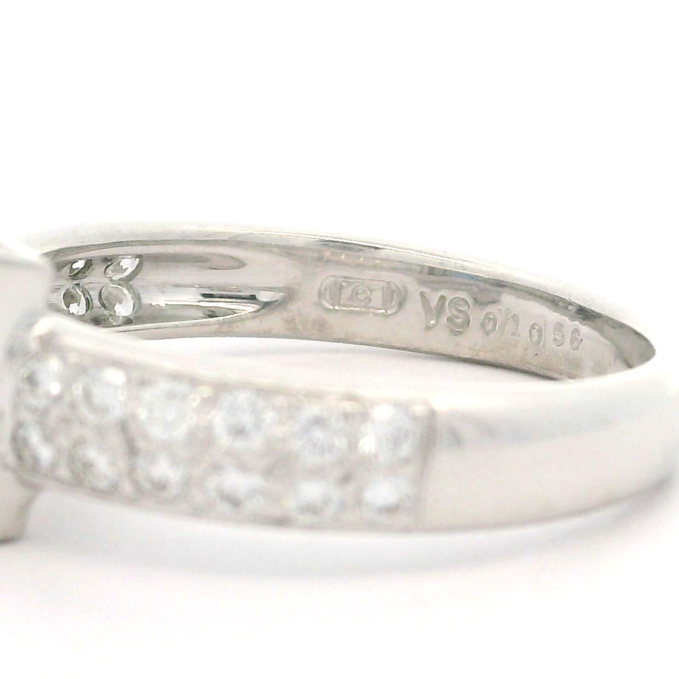 New Solid Platinum 0.80ctw Square Sapphire w/ Diamond Halo Geometric Ring For Sale 5
