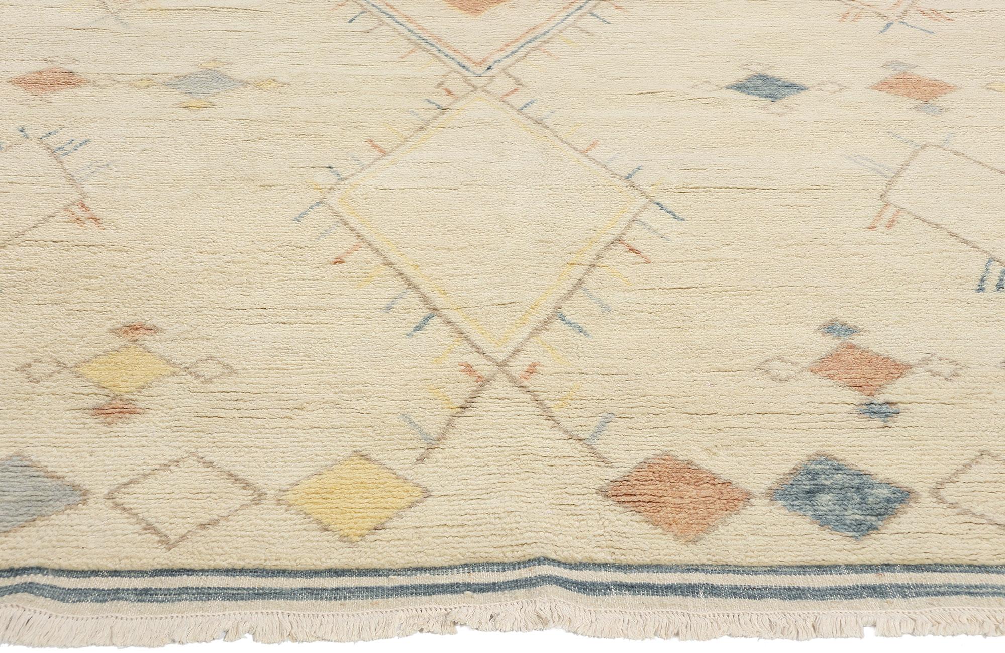 Indien Nouveau tapis marocain moderne du Canyon du Sud-Ouest, 09'00 x 12'03 en vente