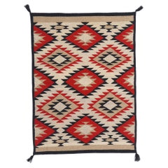 Nueva alfombra de tejido plano de estilo navajo Southwest Modern Eye Dazzler