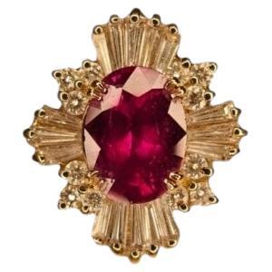 Nuevo SSEF Cert 5.641 CT Anillo de diamantes de rubí rojo no calentado de Birmania Mogok Pigeon limpio