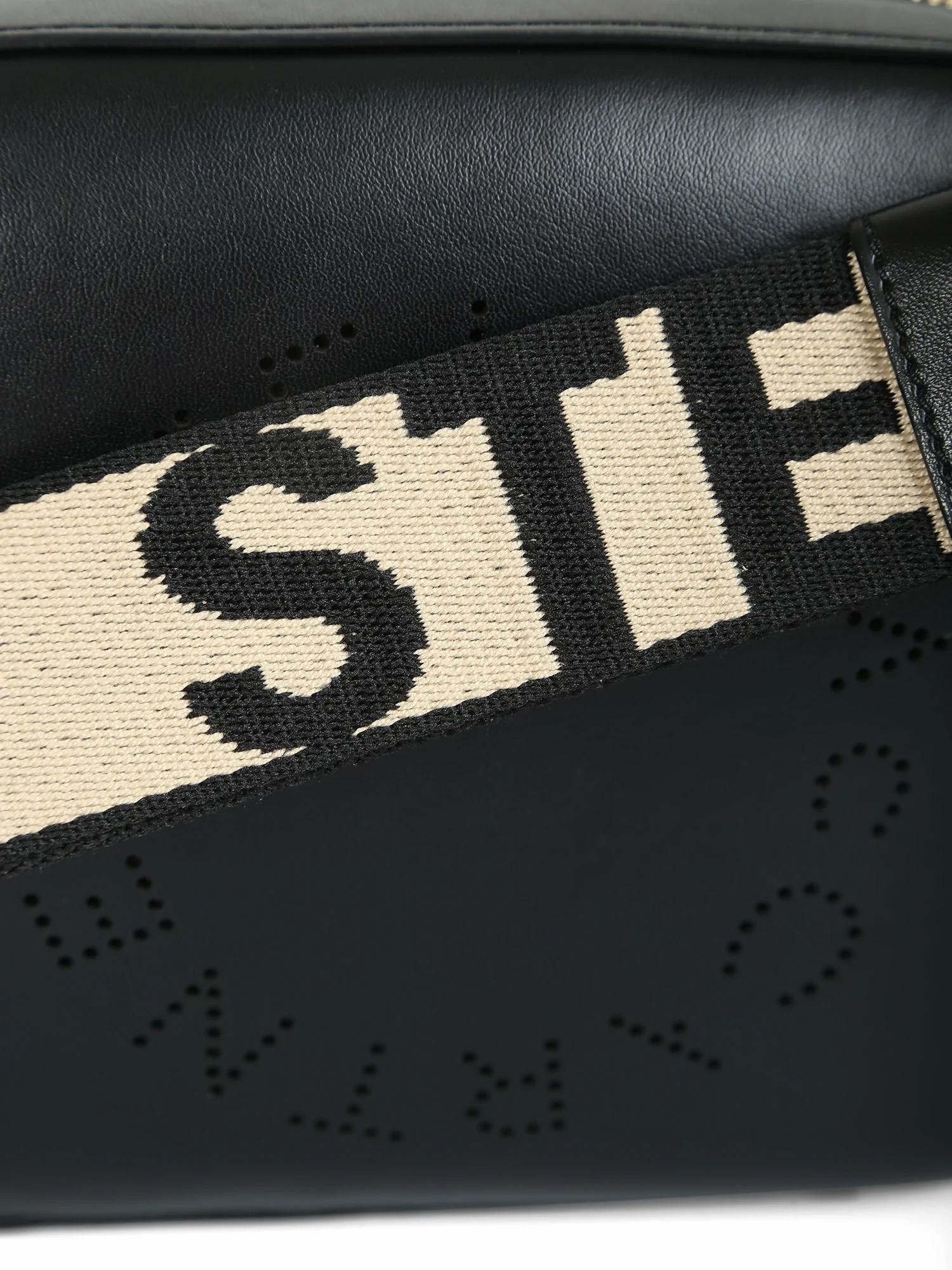 Women's New Stella McCartney Black Stella Logo Mini Crossbody Bag For Sale