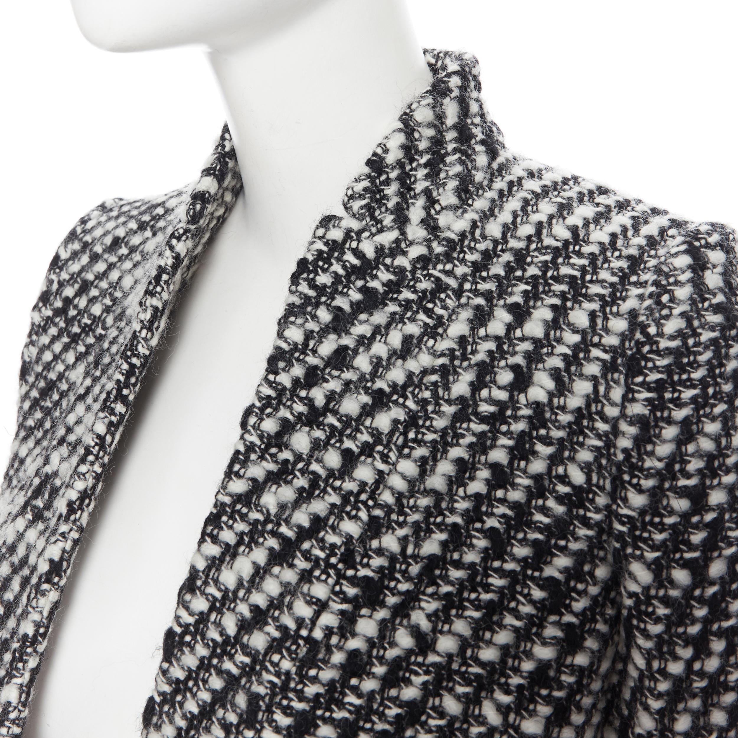 nuevo STELLA MCCARTNEY negro blanco boucle tweed abrigo a medida sin cuello IT34 XS
Marca: Stella McCartney
Diseñadora: Stella McCartney
Colección: 2015
Nombre del modelo / Estilo: Abrigo Boucle
Material: Mezcla de lana
Color: Gris
Patrón: