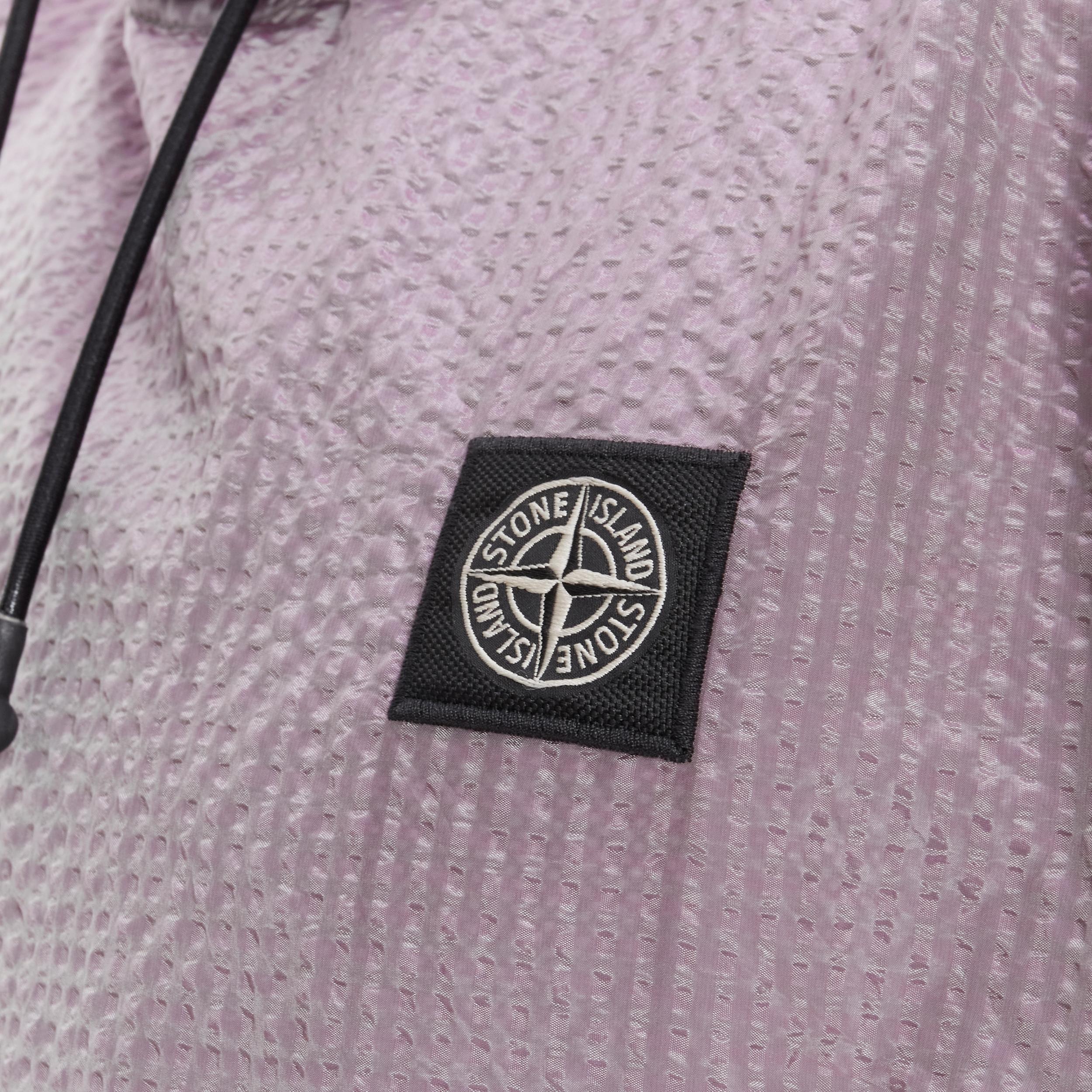 new STONE ISLAND Poly Frame iridescent purple seersucker nylon pullover hoodie M
Reference: TGAS/B01232
Brand: Stone Island
Material: Nylon
Color: Purple
Pattern: Solid
Closure: Drawstring
Extra Detail: Purple green iridescent nylon seersucker.