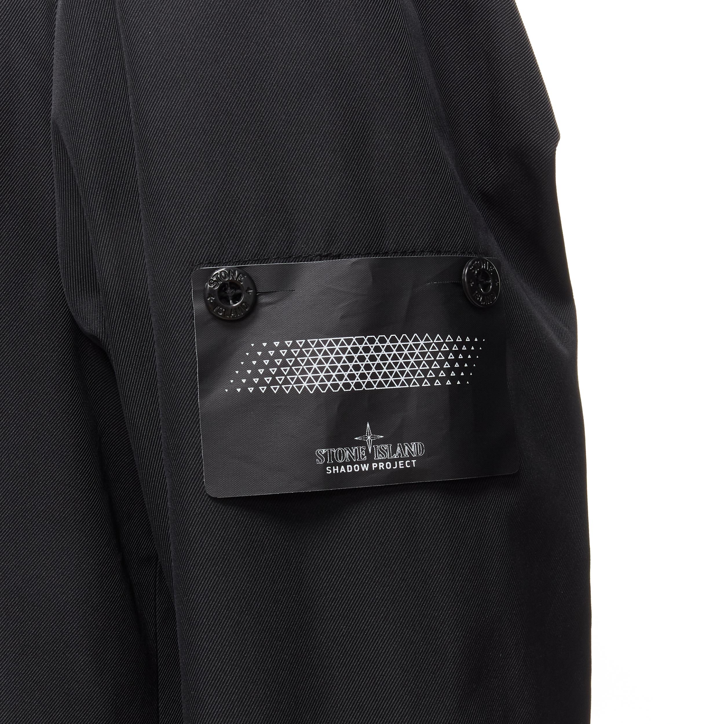 new STONE ISLAND Shadow Project black technical nylon logo patch blazer jacket S
Reference: TGAS/D00202
Brand: Stone Island
Collection: Shadow Project
Material: Nylon
Color: Black
Pattern: Solid
Closure: Button
Extra Details: Logo buttons.
Estimated