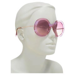 Nuevo Impresionantes gafas de sol Emilio Pucci Pink 70's Vibe con funda