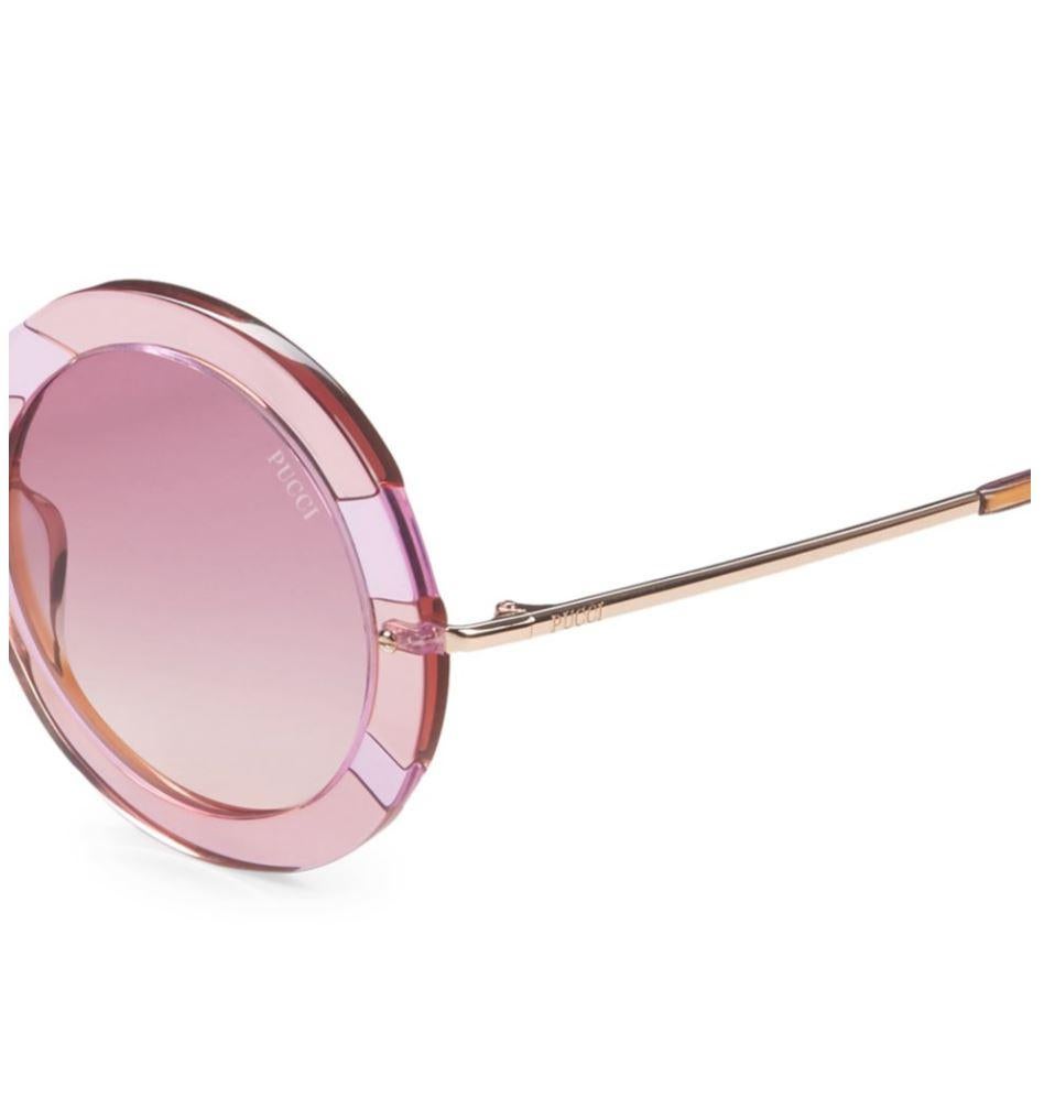 De las mujeres Nuevo Impresionantes gafas de sol Emilio Pucci Pink 70's Vibe con funda en venta