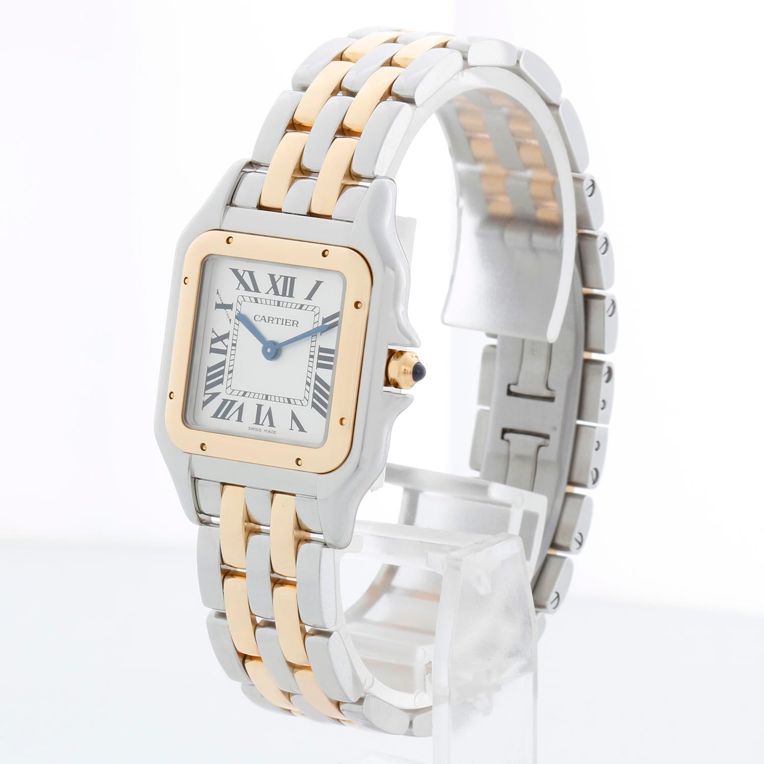 New Style Cartier Panthere 2-Tone 2-Row Medium Watch W2PN0007 en Excelente estado para la venta en Dallas, TX