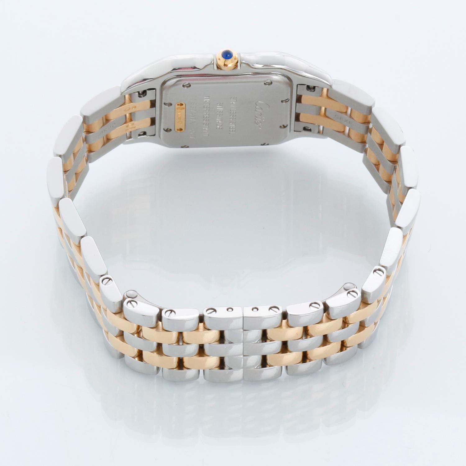 De las mujeres New Style Cartier Panthere 2-Tone 2-Row Medium Watch W2PN0007 en venta