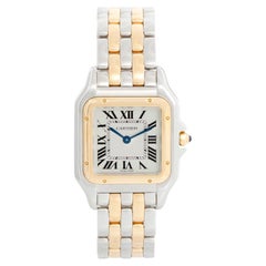 New Style Cartier Panthere 2-Tone 2-Row Medium Watch W2PN0007