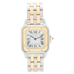 Montre Panthère Cartier 2 tons à 2 rangées, taille moyenne W2PN0007, neuve