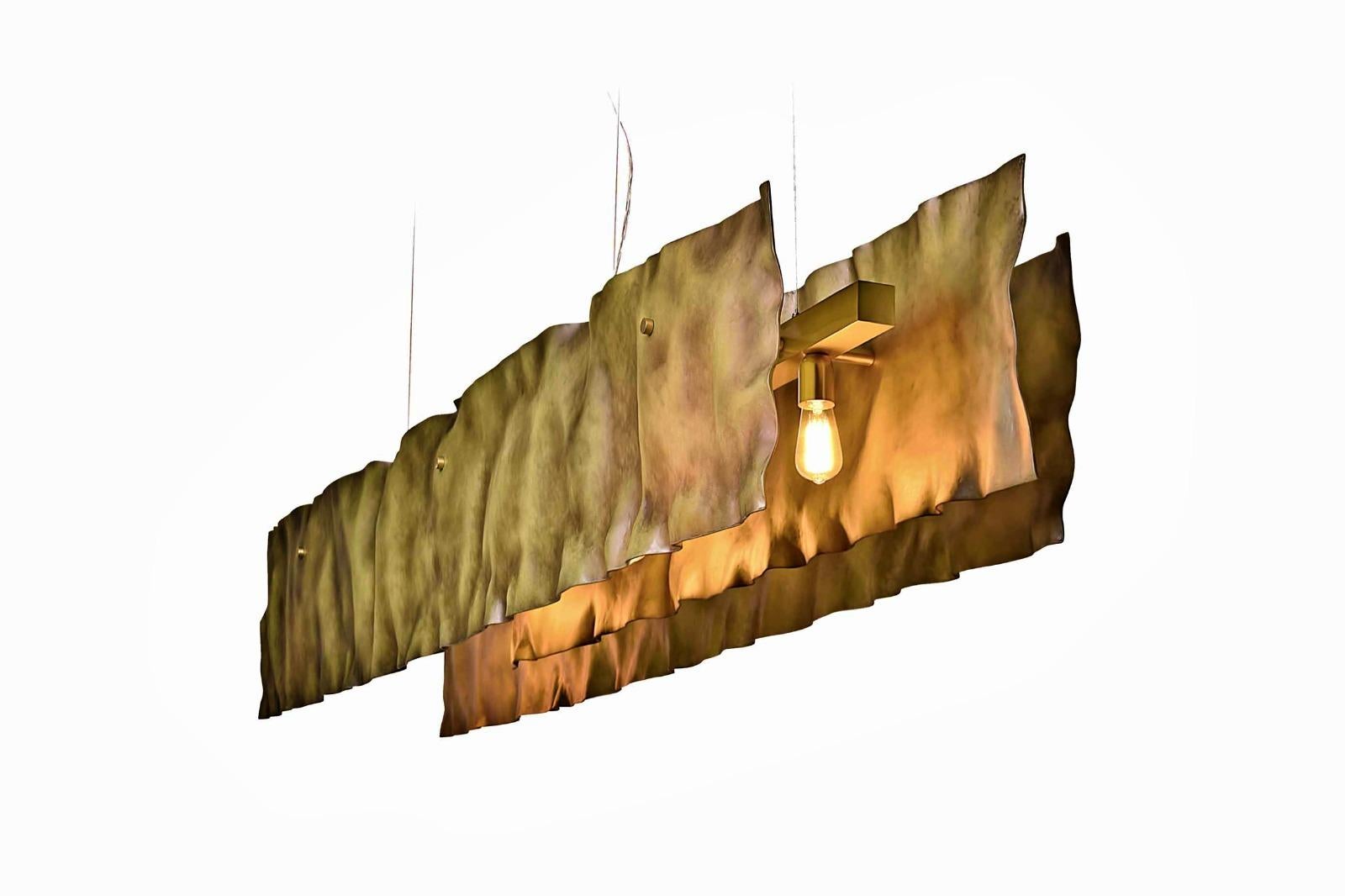 Suspension lamp

General information
Dimensions (cm): 242 x 42 x 42
Dimensions (in): 95.3 x 16.5 x 16.5
Weight (kg): 28
Weight (lbs): 61.7
Reference: KC 040
Materials and Colors
Structure: Resin reinforced with fiberglass finished in aged