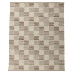 Swedish Inspired Kilim Rug, Scandinavian Modern Meets Sublime Simplicity