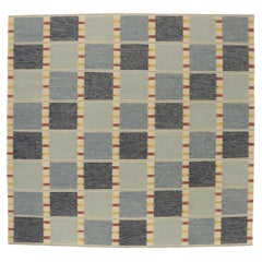 Barbro Nilsson Swedish Inspired Kilim Rug Falurutan, Duhs II Scandinavian Modern