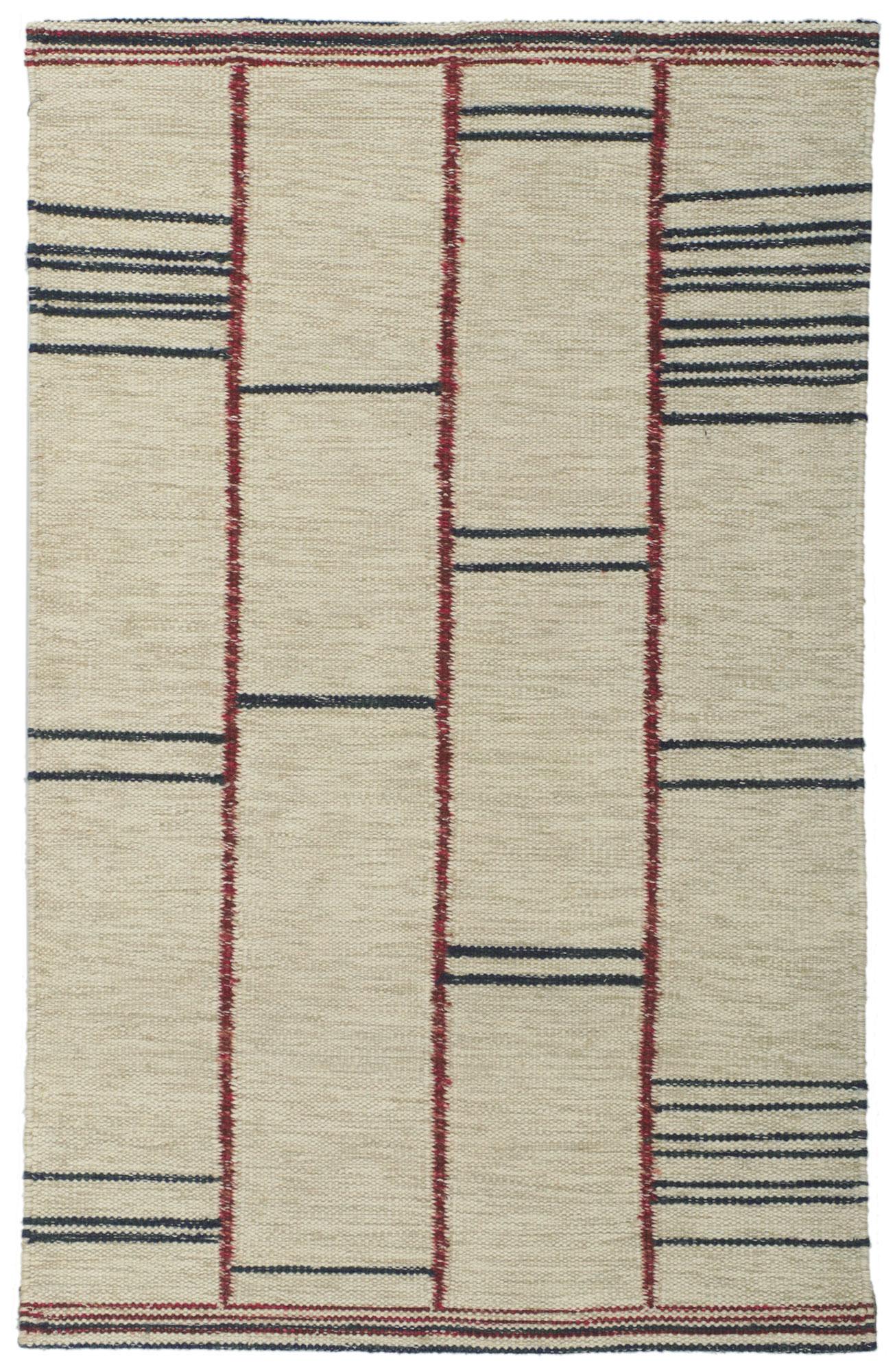 Swedish Inspired Kilim Rug, Scandinavian Modern Meets Sublime Simplicity For Sale 2