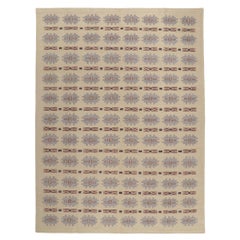 New Scandinavian Swedish Röllakan Inspired Kilim, 10'00 x 13'05