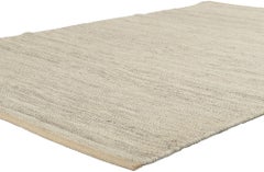New Scandinavian Swedish Röllakan Inspired Kilim with Japandi Style