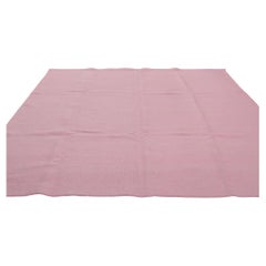 New Swedish Inspired Pink Kilim Rug with Scandinavian Modern Style