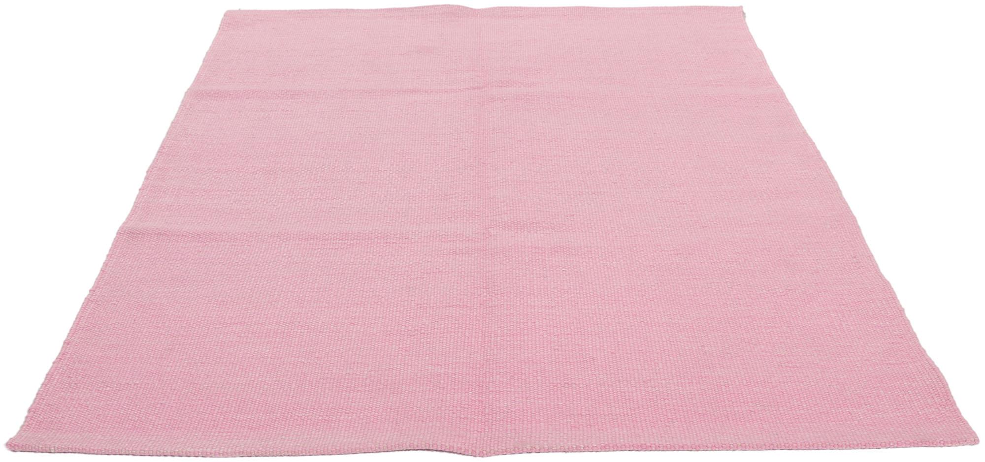 New Swedish Inspired Pink Kilim Rug with Scandinavian Modern Style In New Condition For Sale In Dallas, TX