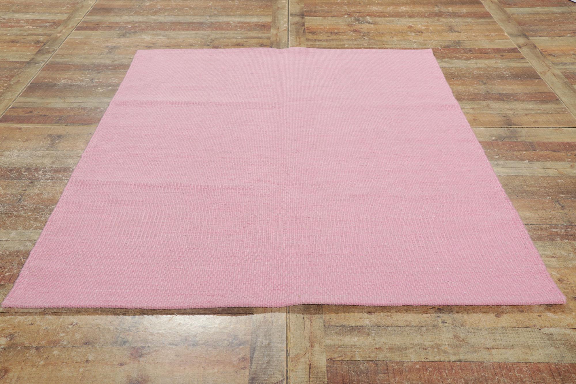 Nuovo Rug & Kilim rosa di ispirazione svedese con stile scandinavo moderno in vendita 6