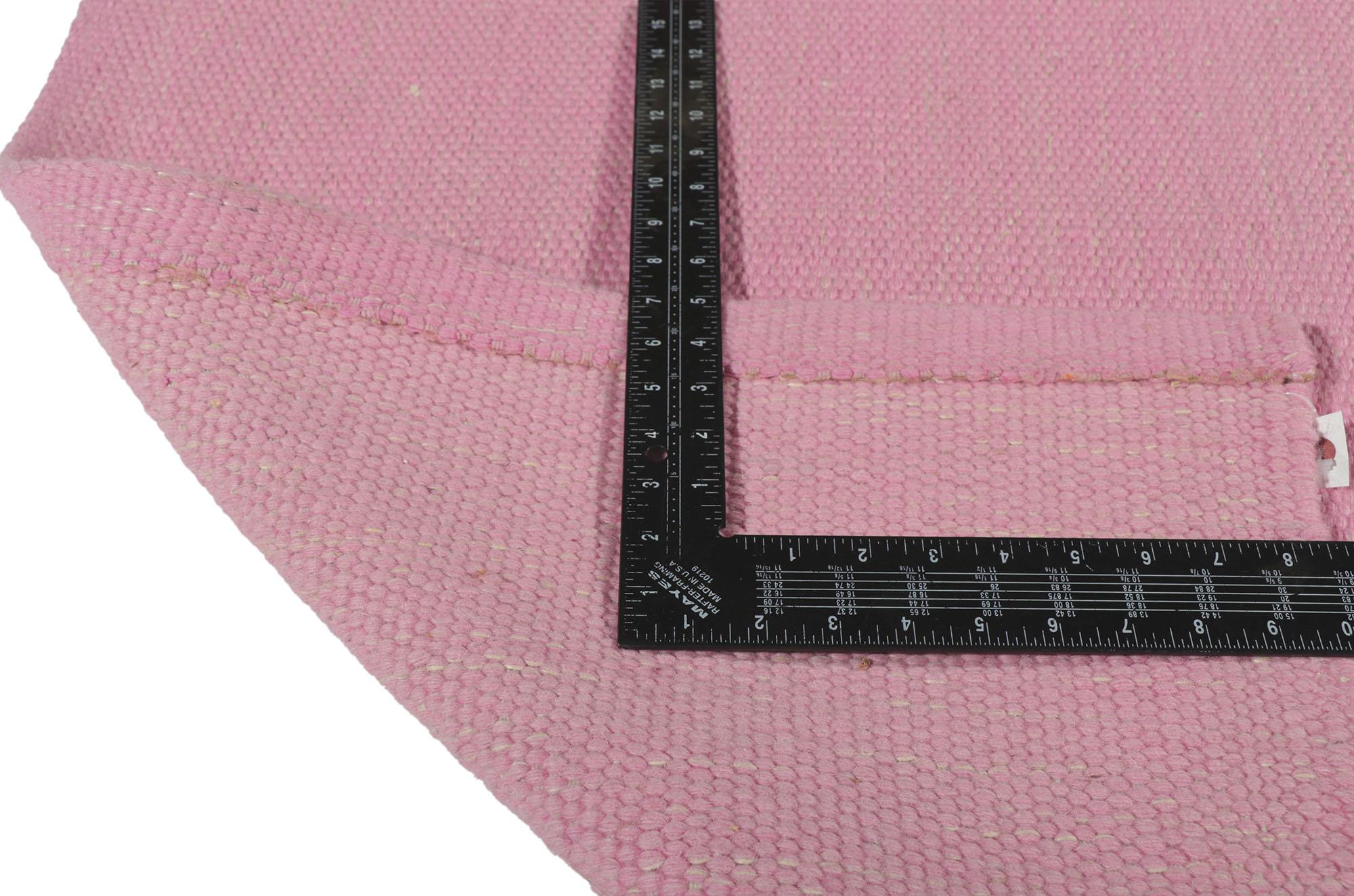 Hand-Woven New Scandinavian Swedish Röllakan Inspired Kilim For Sale