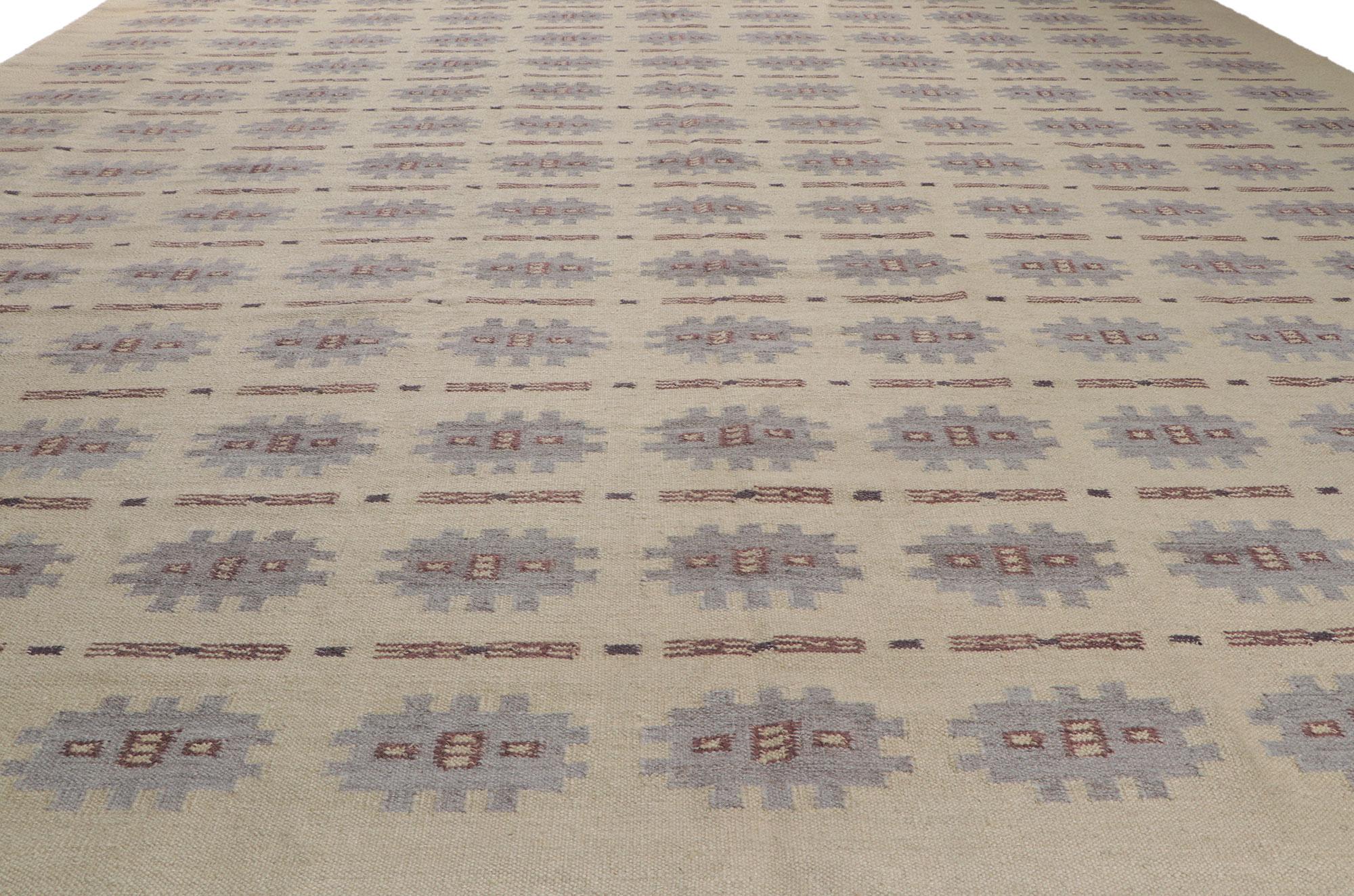 Indiano New Scandinavian Swedish Inspired Röllakan, 14'05 x 15'00 in vendita