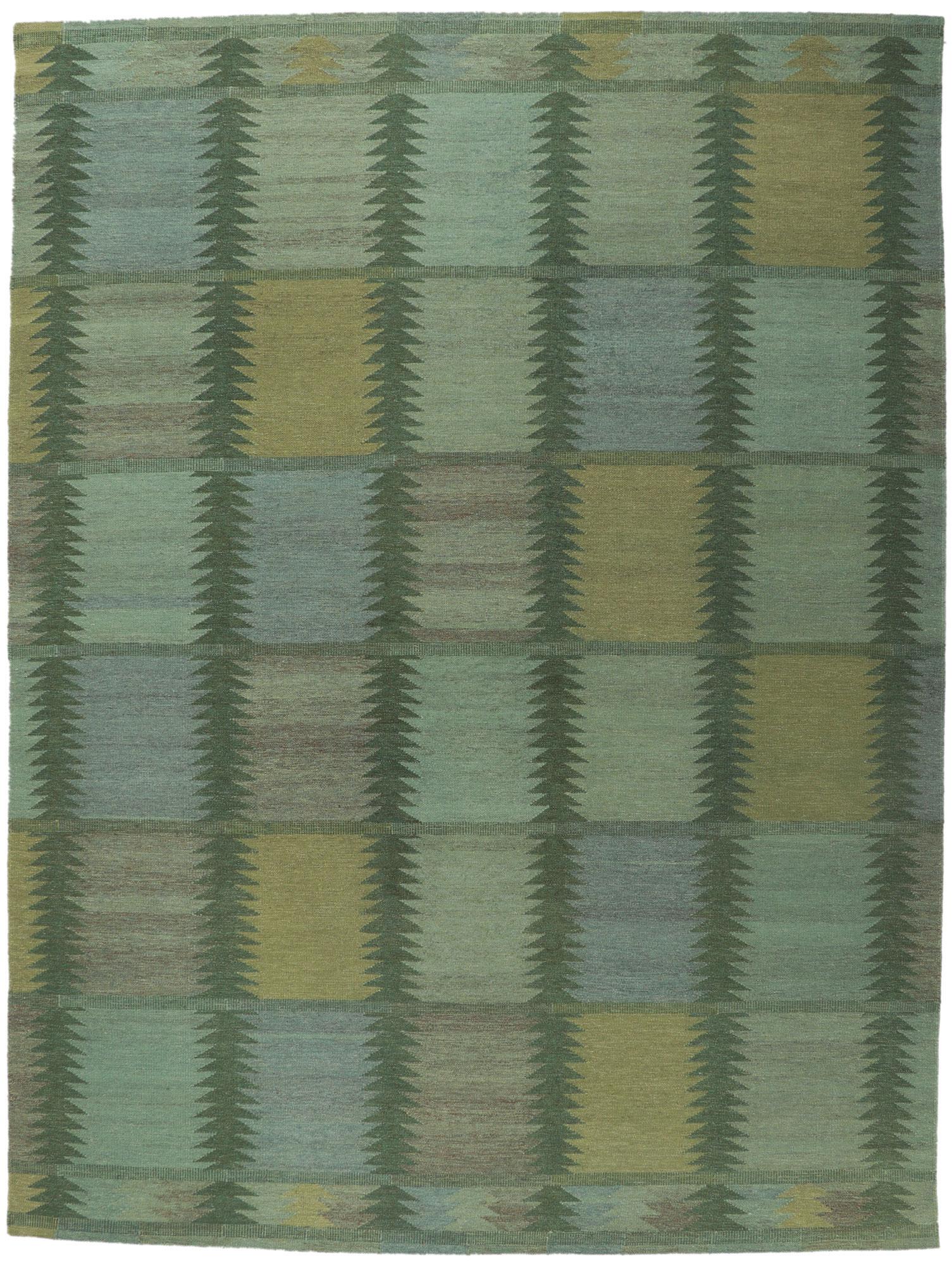 Contemporary New Swedish Marianne Richter Inspired Kilim Rug