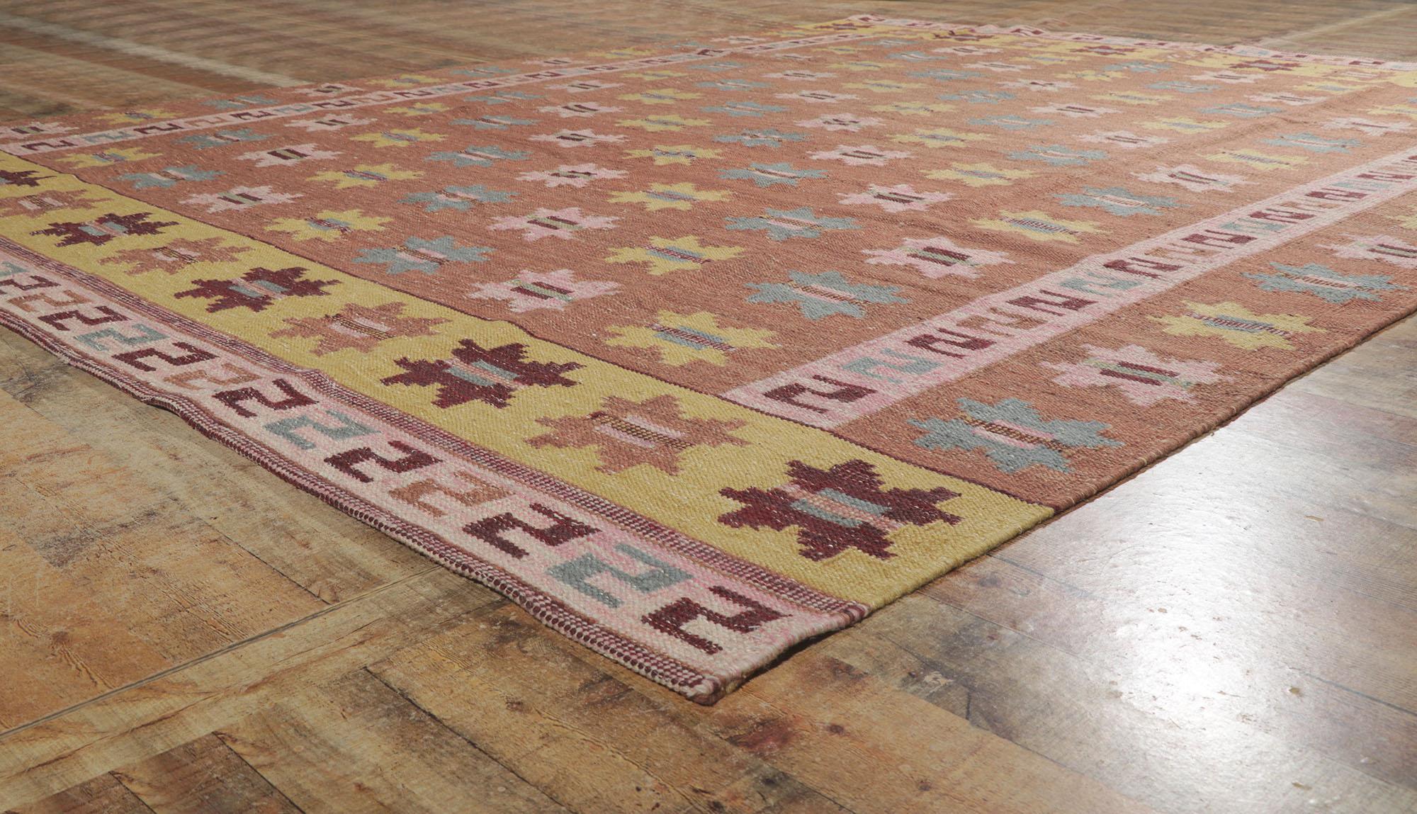 New Swedish Style Kilim Rug Inspired by Marta Maas-Fjetterstrom In New Condition In Dallas, TX
