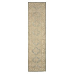 New Tabriz Style Afghan Runner Rug with 17th-Century Antique Look