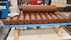 NEW Tacchini Five to Nine Leather Daybed with Metal table by Studiopepe in STOCK