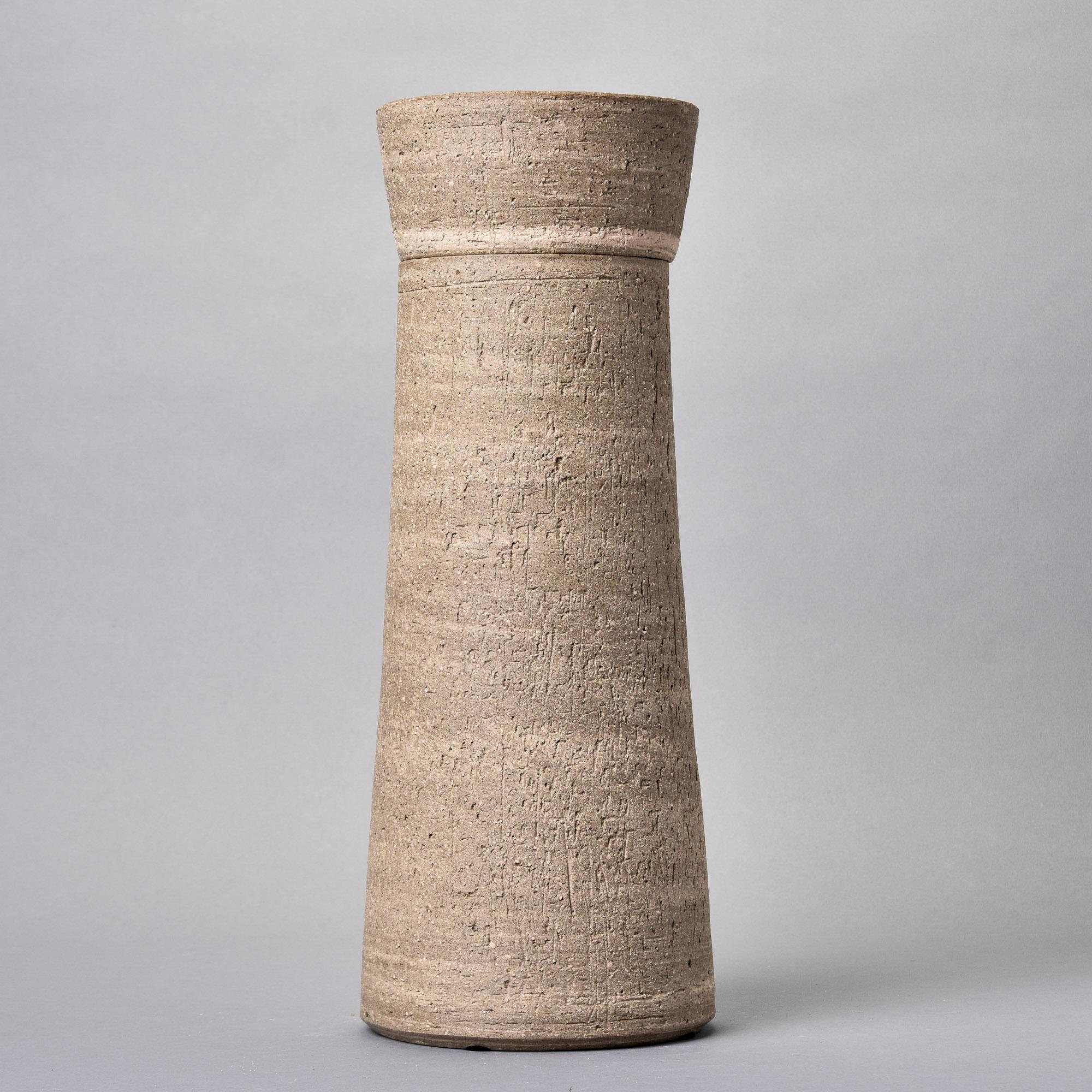 New Tall Lidded German Ceramic Vessel In New Condition For Sale In Troy, MI