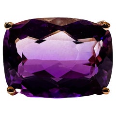 New Tanzania 11.10 ct Blue Purple Spinel Rose Gold Plated Sapphire Sterling Ring