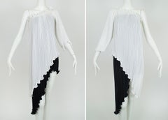 New Tarquin Ebker Black White Asymmetrical Delphos Dress w Provenance – S, 1978