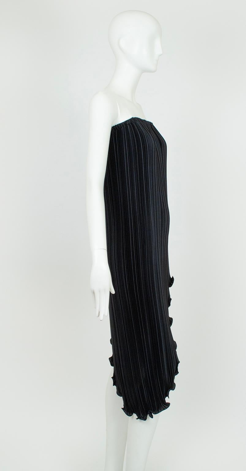 New Tarquin Ebker Black White Asymmetrical Delphos Dress w Provenance – S, 1978 For Sale 5