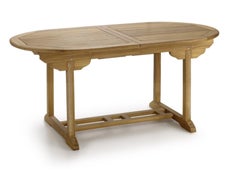 New Teak Rectangular Foldable Dining Table, Indoor and Outdoor