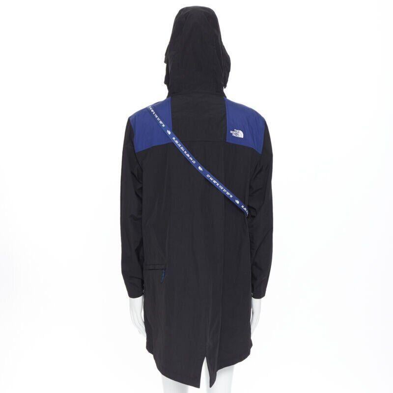 new THE NORTH FACE KAZUKI KARAISHI Black Flag Blue Bravo 2 long raincoat L / XL For Sale 1