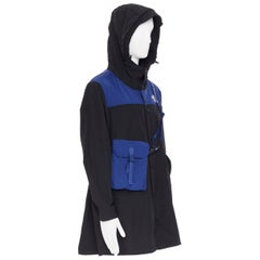 new THE NORTH FACE KAZUKI KARAISHI Black Flag Blue Bravo 2 long raincoat L / XL