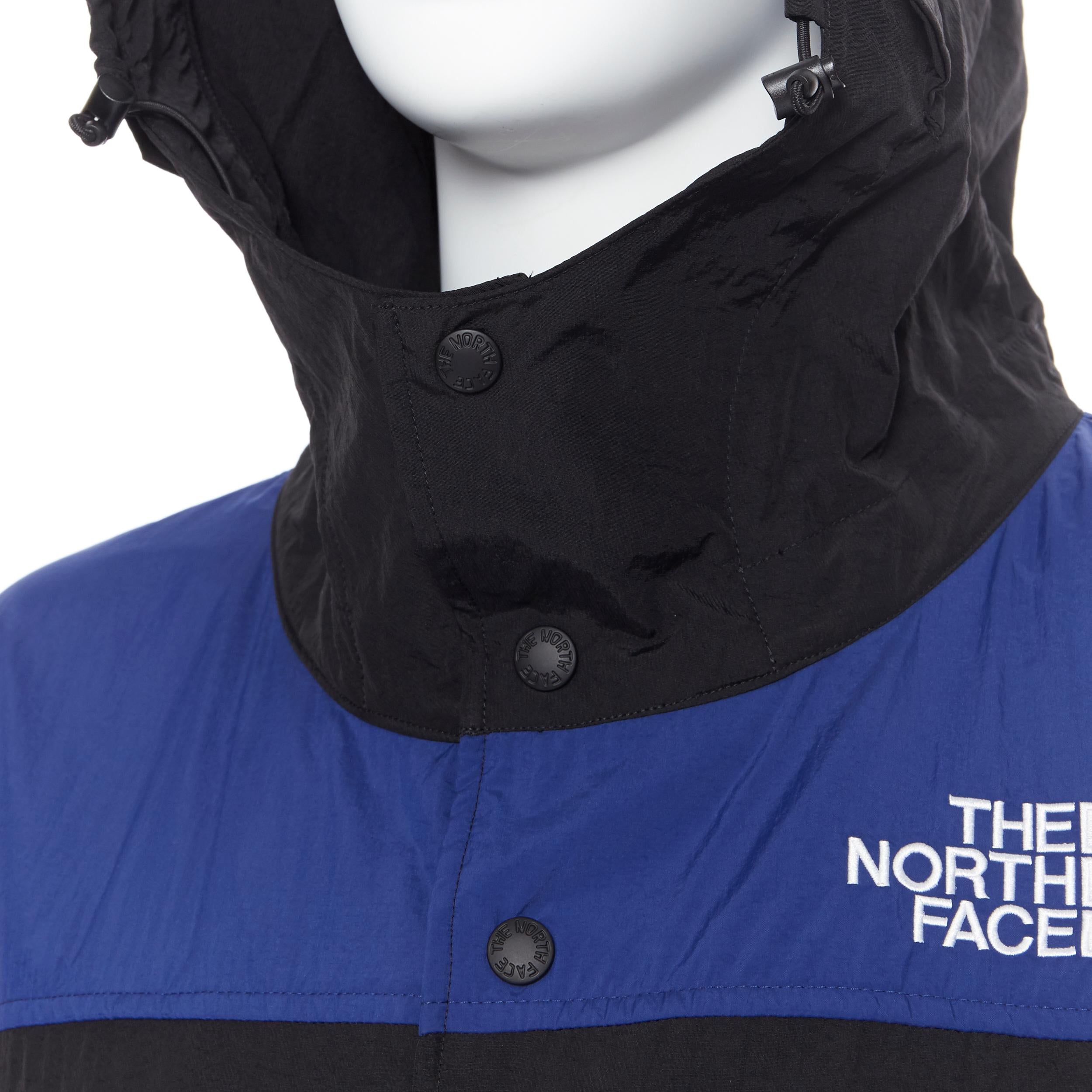 new THE NORTH FACE KAZUKI KARAISHI Black Flag Blue Bravo 2 long raincoat S / M 3