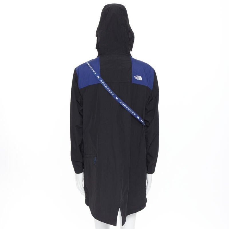 new THE NORTH FACE KAZUKI KARAISHI Black Flag Blue Bravo 2 long raincoat S / M en vente 1