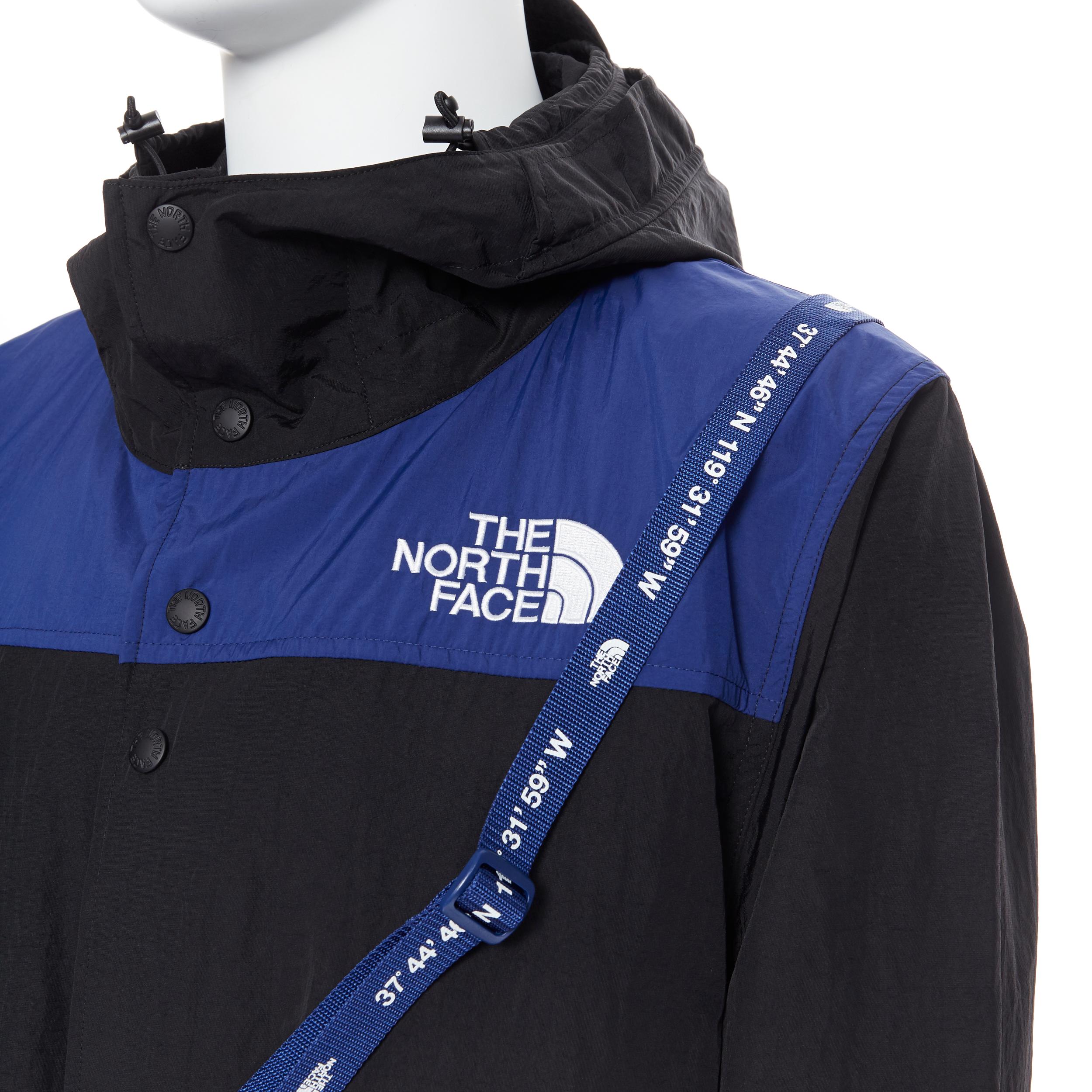 new THE NORTH FACE KAZUKI KARAISHI Black Flag Blue Bravo 2 long raincoat S / M 1