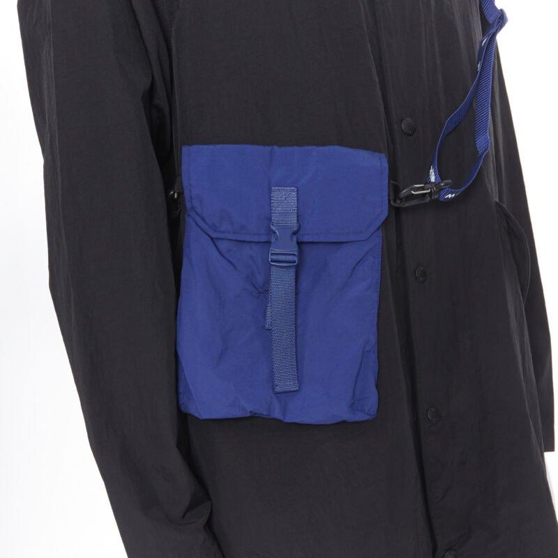 new THE NORTH FACE KAZUKI KARAISHI Black Flag Blue Bravo 2 long raincoat S / M en vente 4