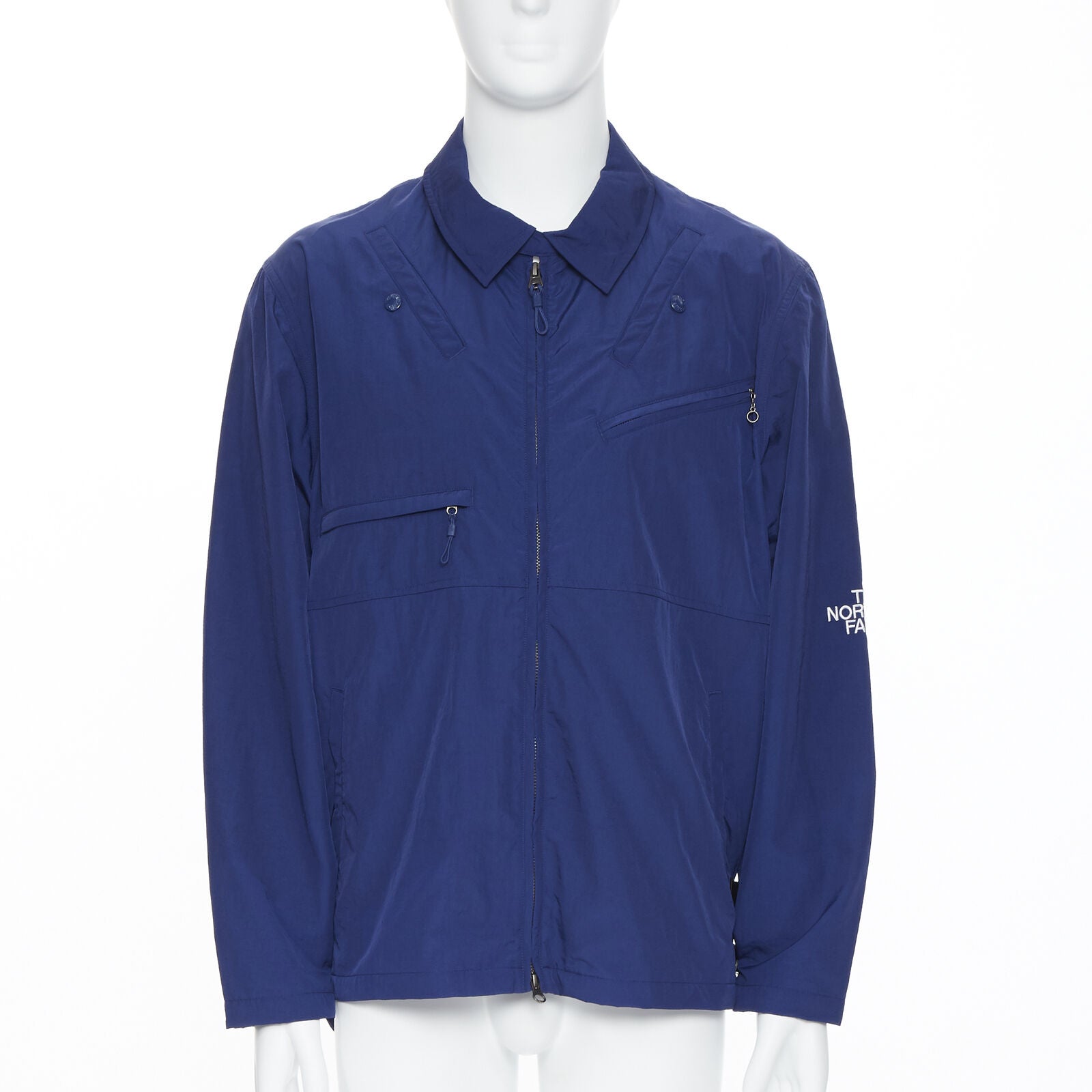 THE NORTH FACE KAZUKI KARAISHI Veste à boucle bleue avec drapeau de service, Taille S/M en vente