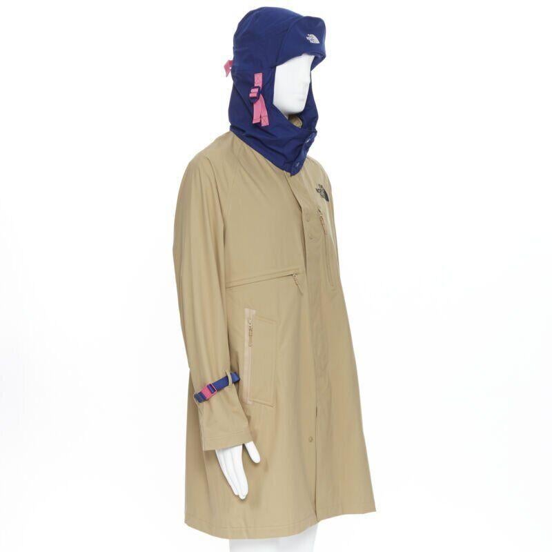 new THE NORTH FACE KAZUKI KARAISHI Kelp Tan Blue Futurelight raincoat S M For Sale 7