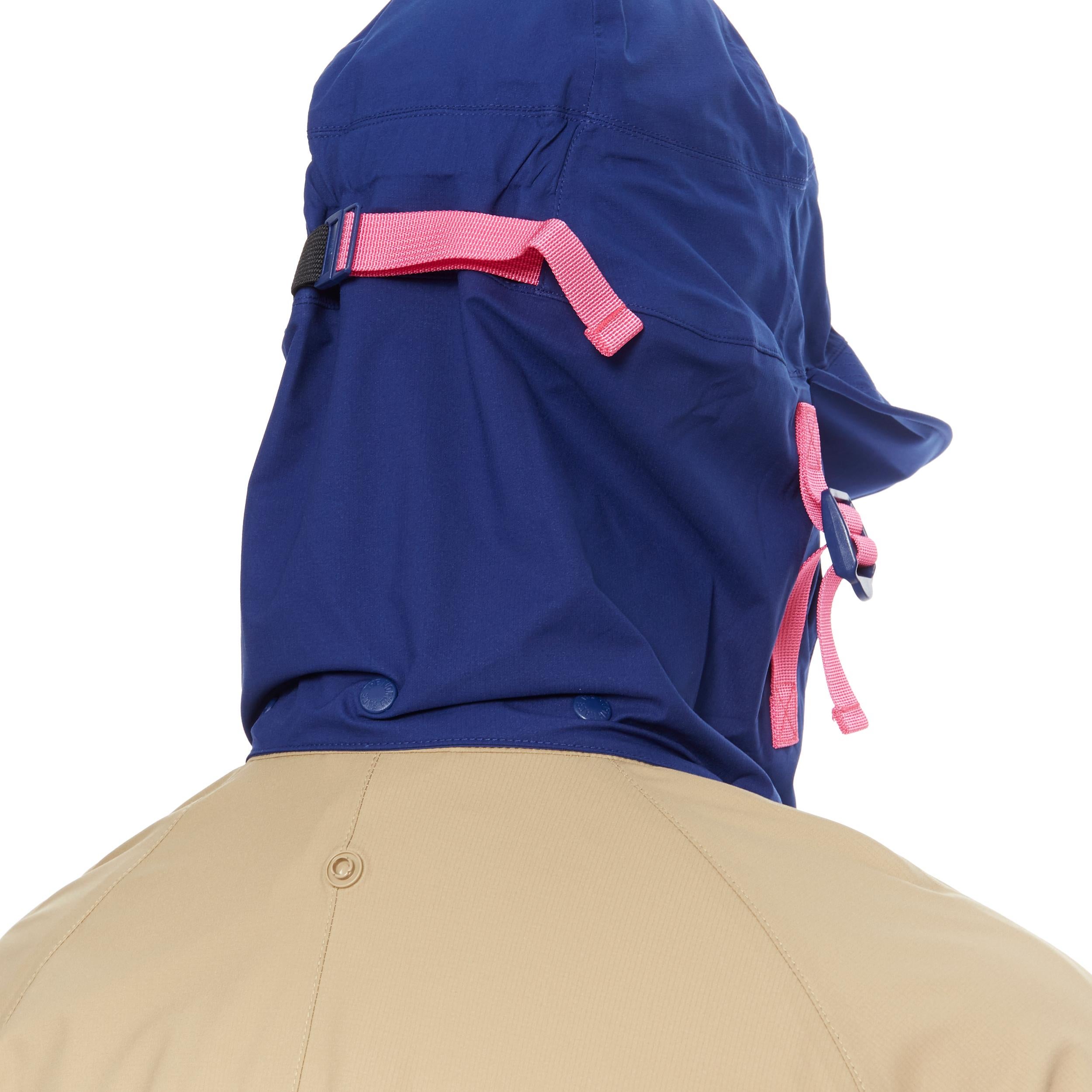 new THE NORTH FACE KAZUKI KARAISHI Kelp Tan Blue Futurelight raincoat S / M 3