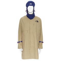 new THE NORTH FACE KAZUKI KARAISHI Kelp Tan Blue Futurelight raincoat S M