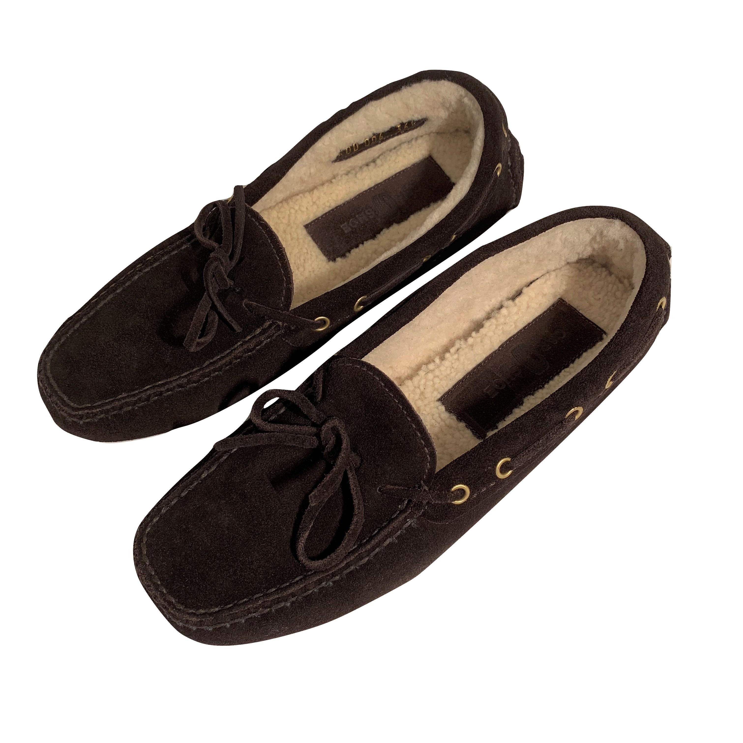  New The Original Prada Car Shoe Flat Moccasin Shearling House Driving  Sz 36.5 2